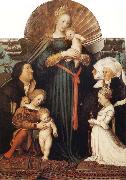 Hans holbein the younger Madonna of Mercy and the Family of Jakob Meyer zum Hasen oil painting